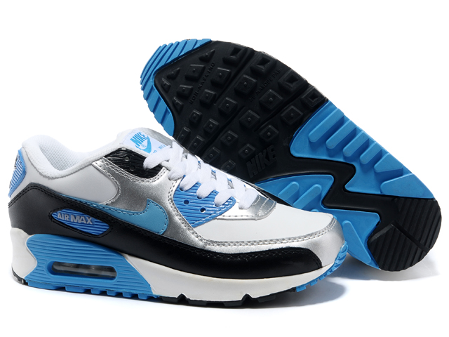Nike Air Max Shoes Womens Blue/White/Silver Online
